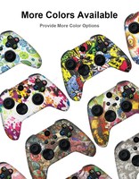 Miękki futerał silikonowy do kontrolera Xbox Series X/S skóra ochronna Gamepad gumowe nakładki na przyciski Cap obudowa joysticka 3